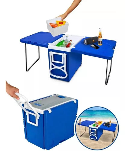 Caixa Termica Cooler 32l Grande C/ Rodinha Mesa 36 Latas [PROMOÇÃO DE ANO NOVO] ✨