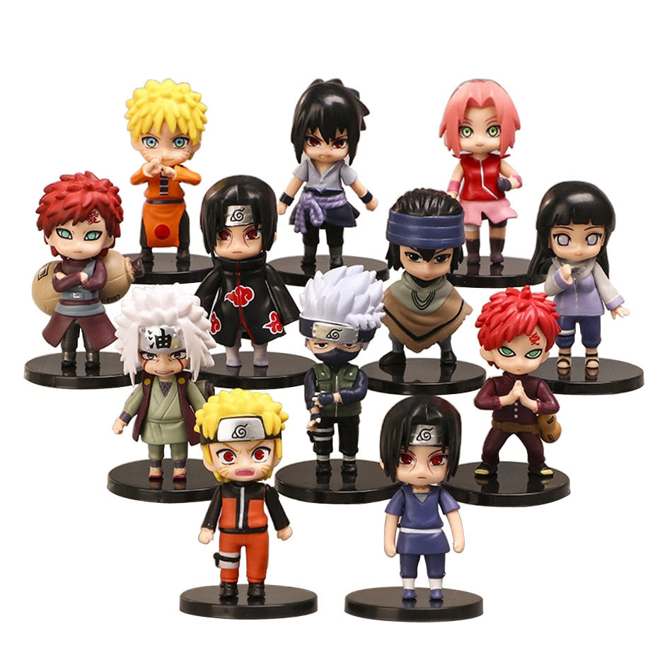 Bonecos Naruto Kit 12 Personagens